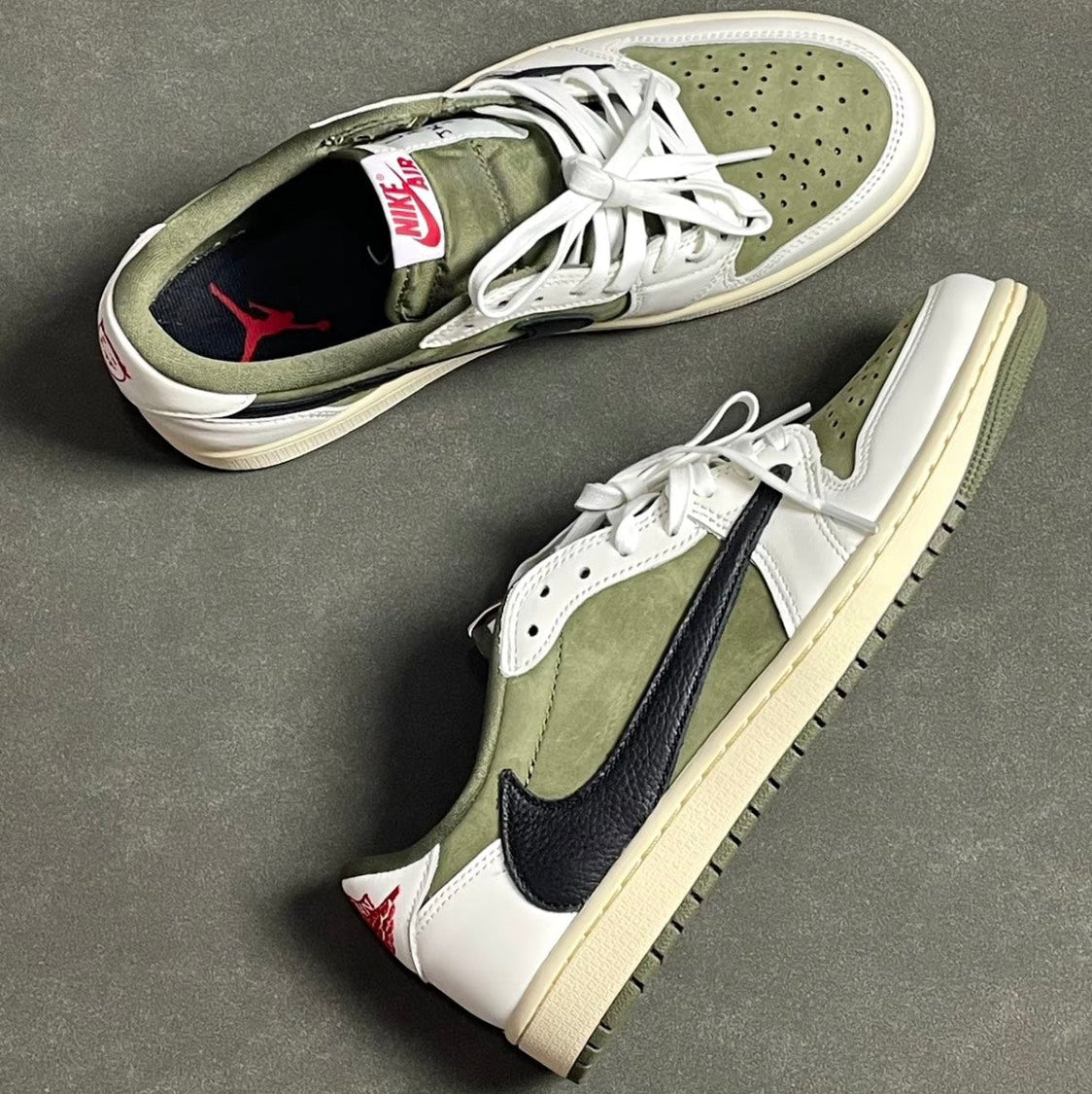2026 New Arrival Travis Scott x Air Jordan 1 Low OG 'Medium Olive'