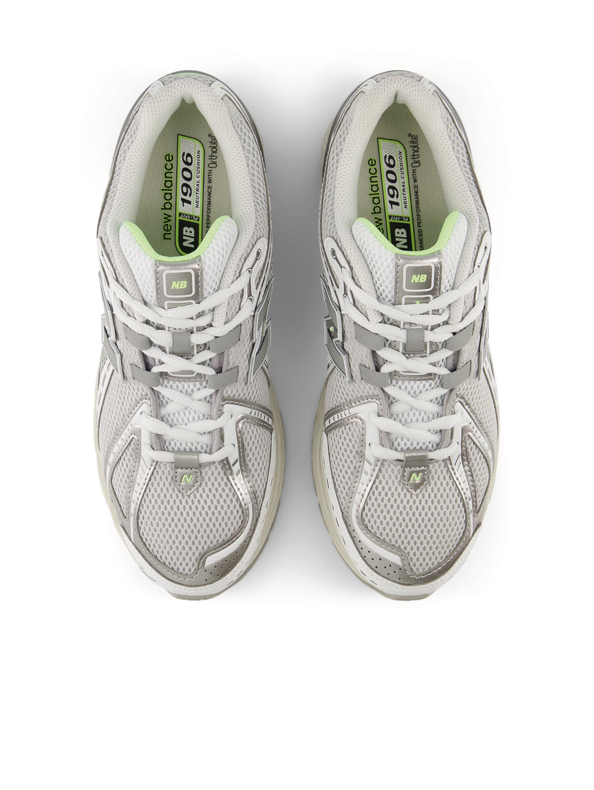 2026 New Arrival Sneakers Retr Running 1906R da Donna Argento/Fluo