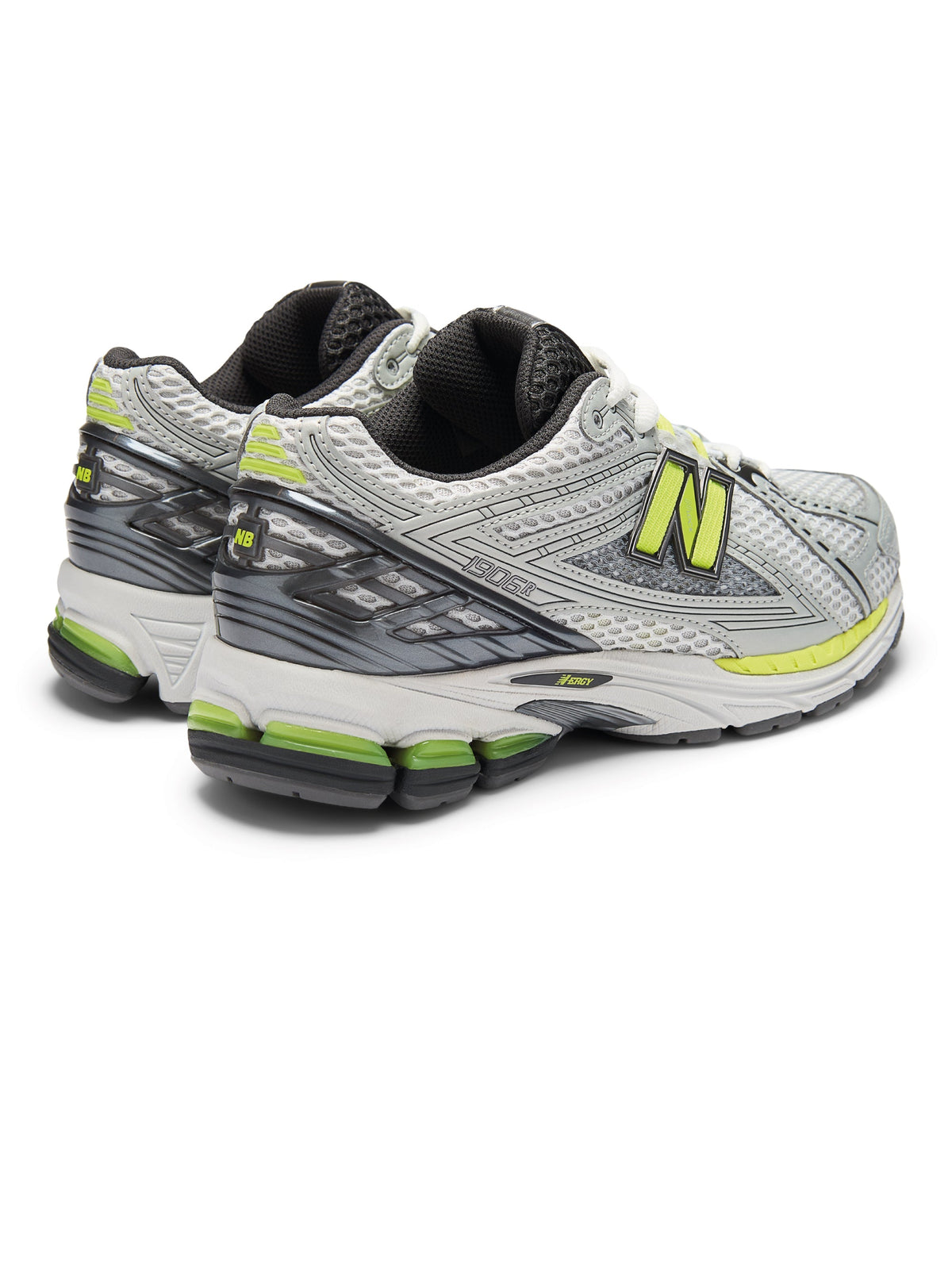 2026 New Arrival Sneakers Retr Running 1906 da Uomo Argento/Fluo