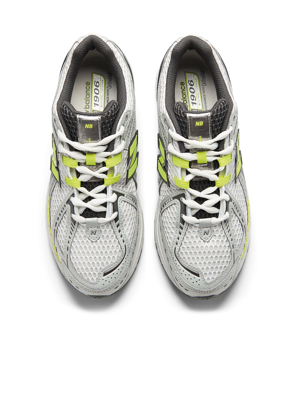 2026 New Arrival Sneakers Retr Running 1906 da Uomo Argento/Fluo