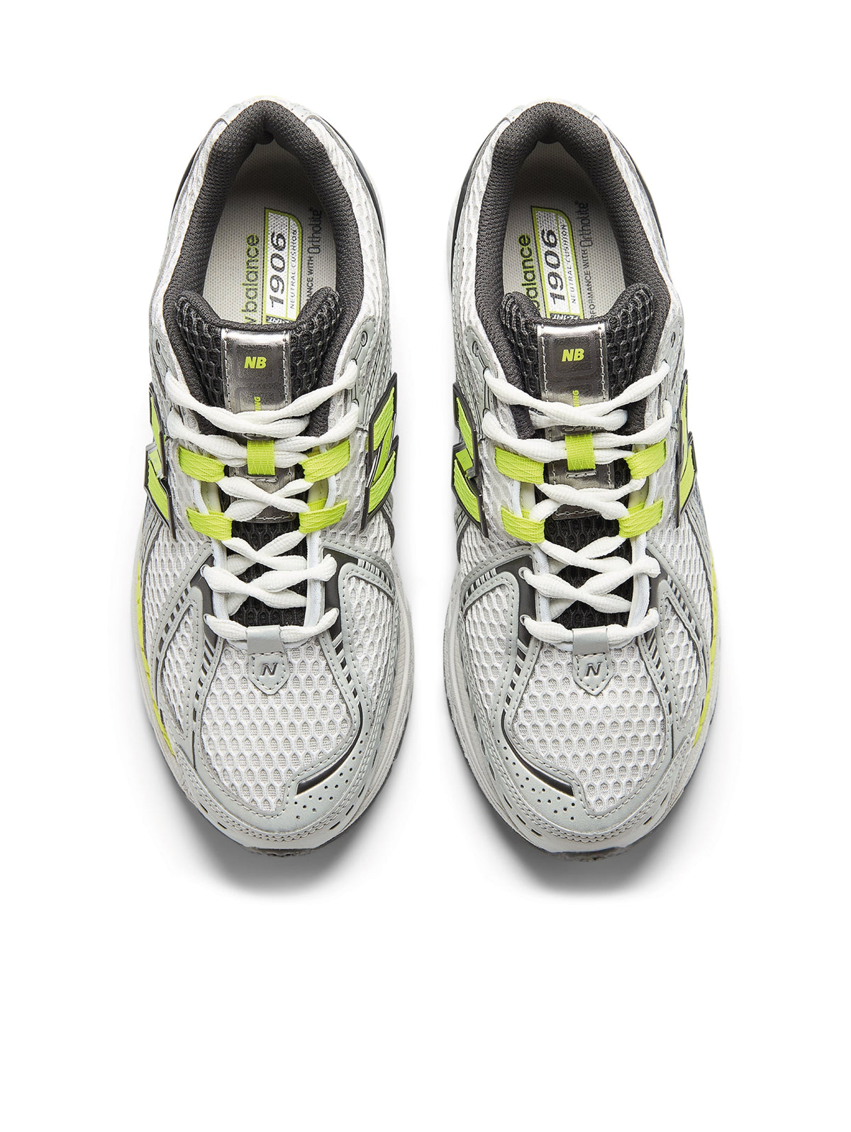 2026 New Arrival Sneakers Retr Running 1906 da Uomo Argento/Fluo