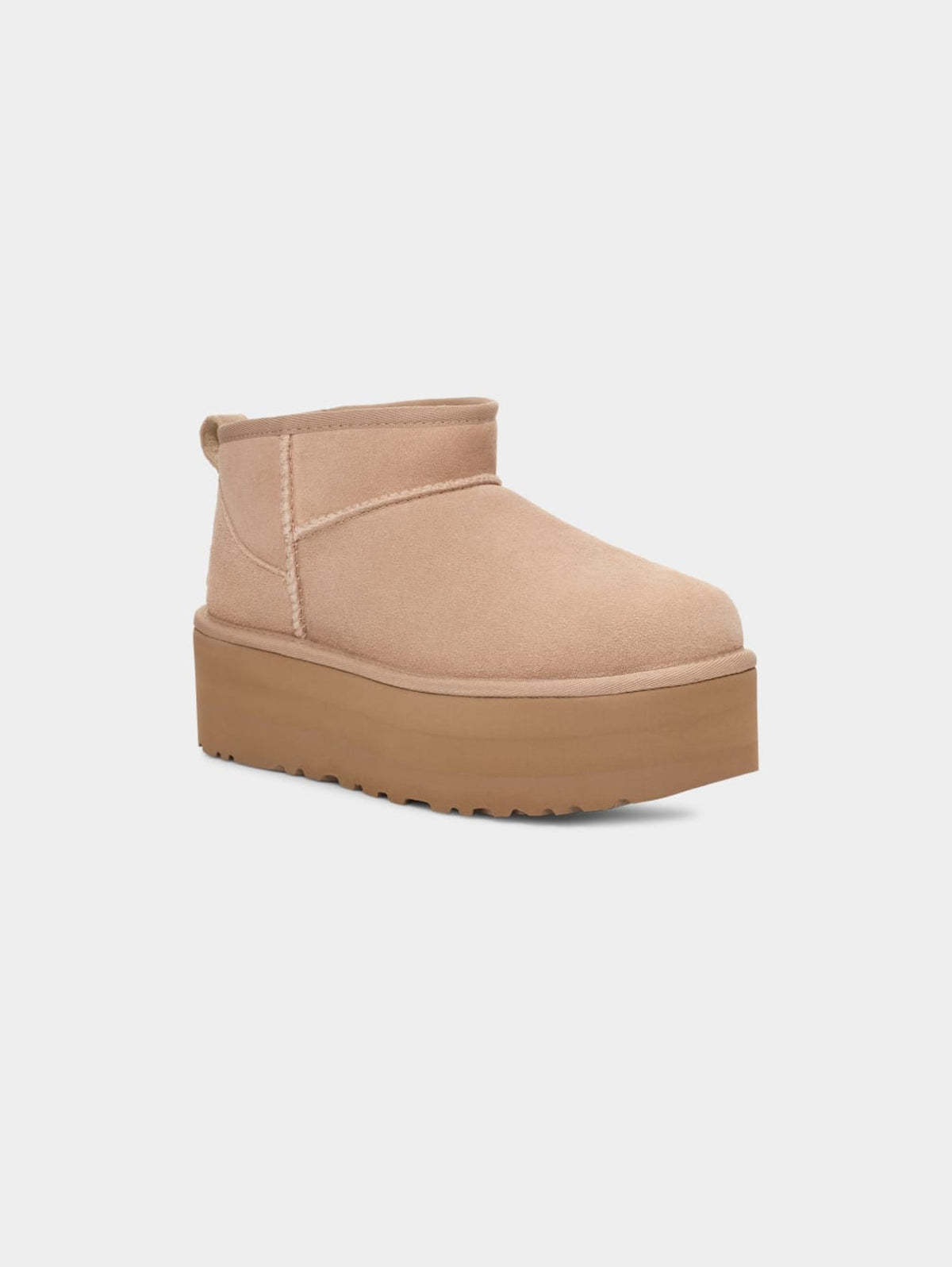 2026 New Arrival Stivaletti con Plateau Ultra Mini Platform Sabbia