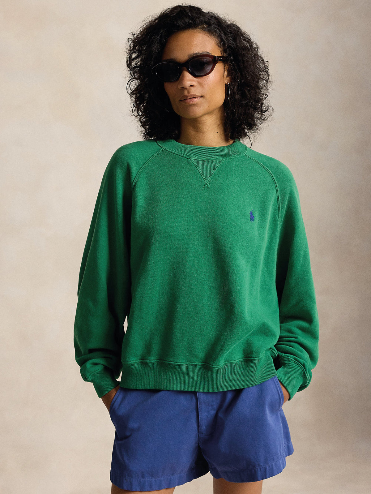 2026 New Arrival Felpa Girocollo Oversize Verde