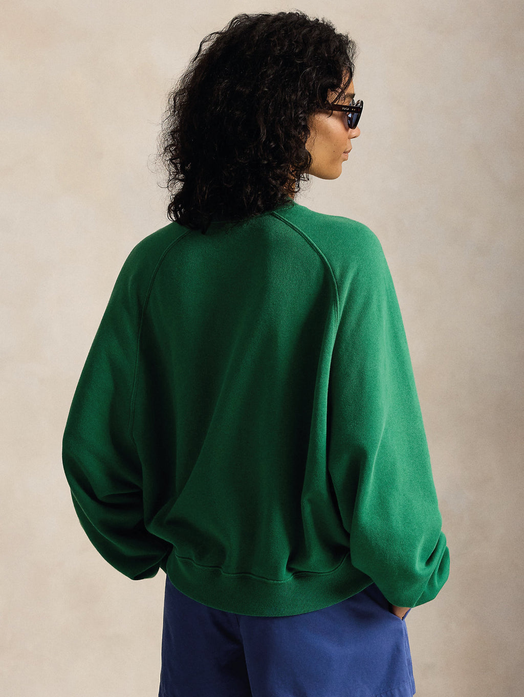 2026 New Arrival Felpa Girocollo Oversize Verde
