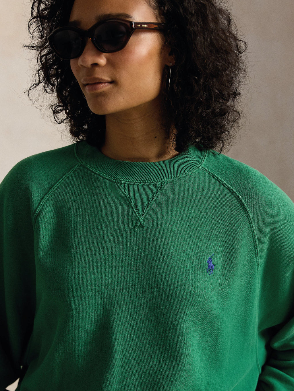 2026 New Arrival Felpa Girocollo Oversize Verde