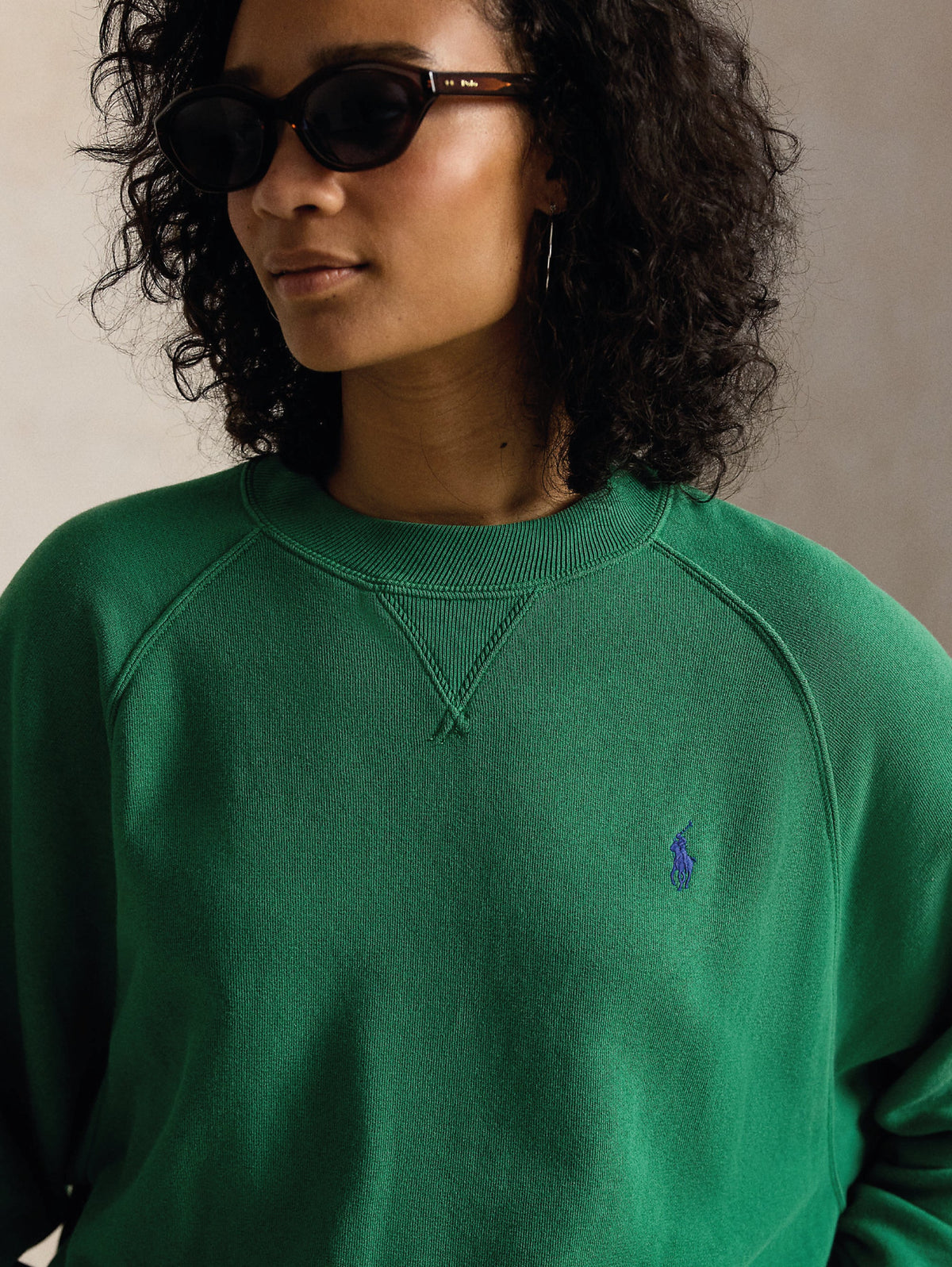 2026 New Arrival Felpa Girocollo Oversize Verde