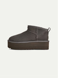 2026 New Arrival Stivaletti con Plateau Ultra Mini Platform Cemento