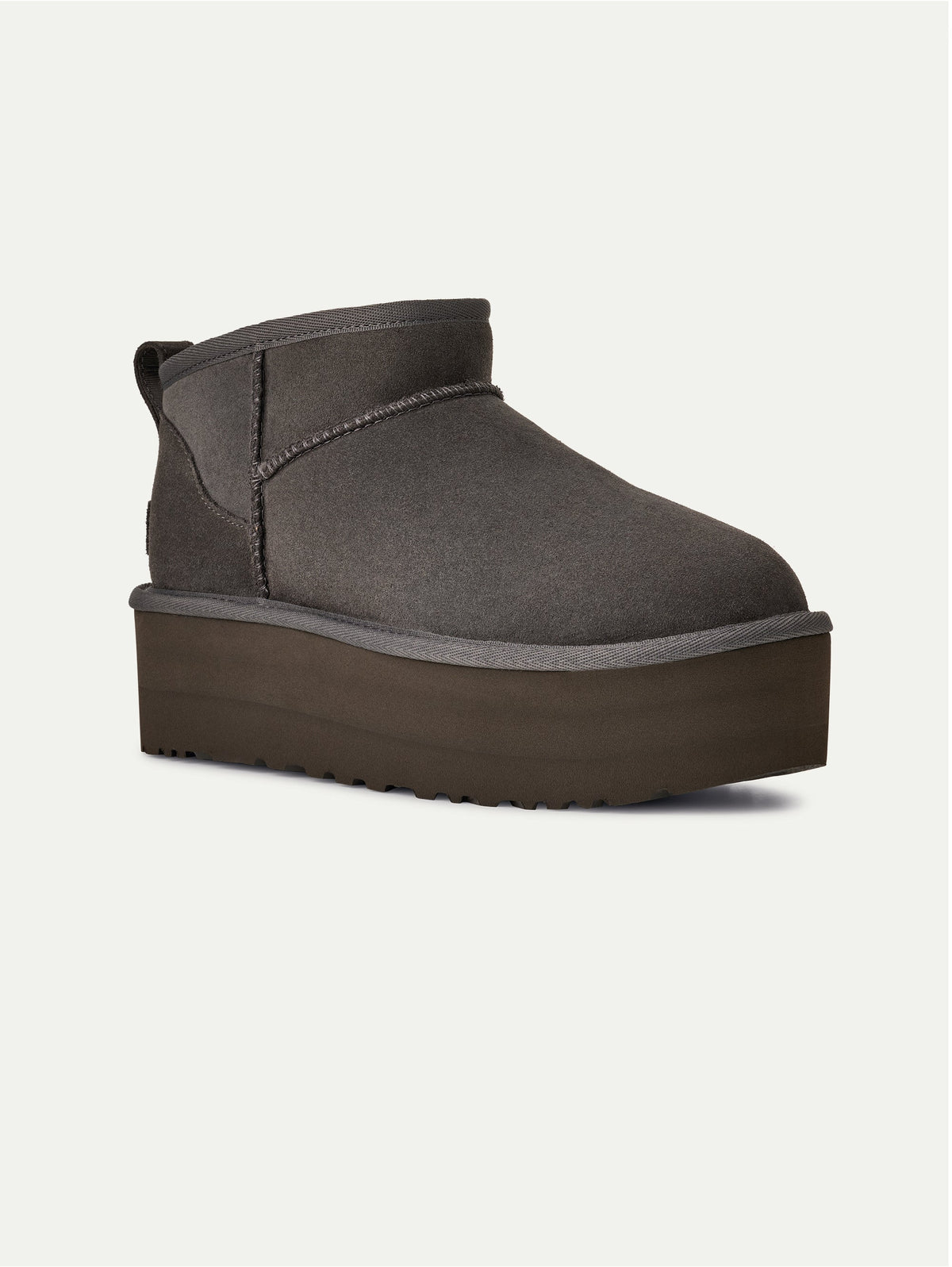 2026 New Arrival Stivaletti con Plateau Ultra Mini Platform Cemento