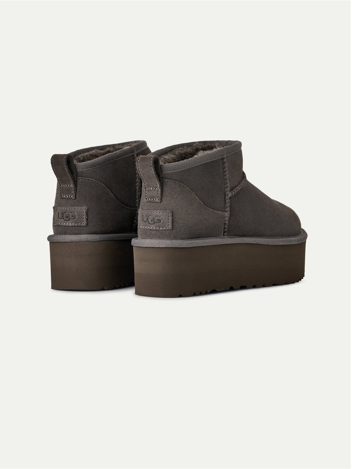 2026 New Arrival Stivaletti con Plateau Ultra Mini Platform Cemento