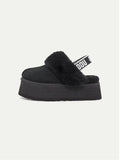2026 New Arrival Ciabatte con Elastico in Montone Nero