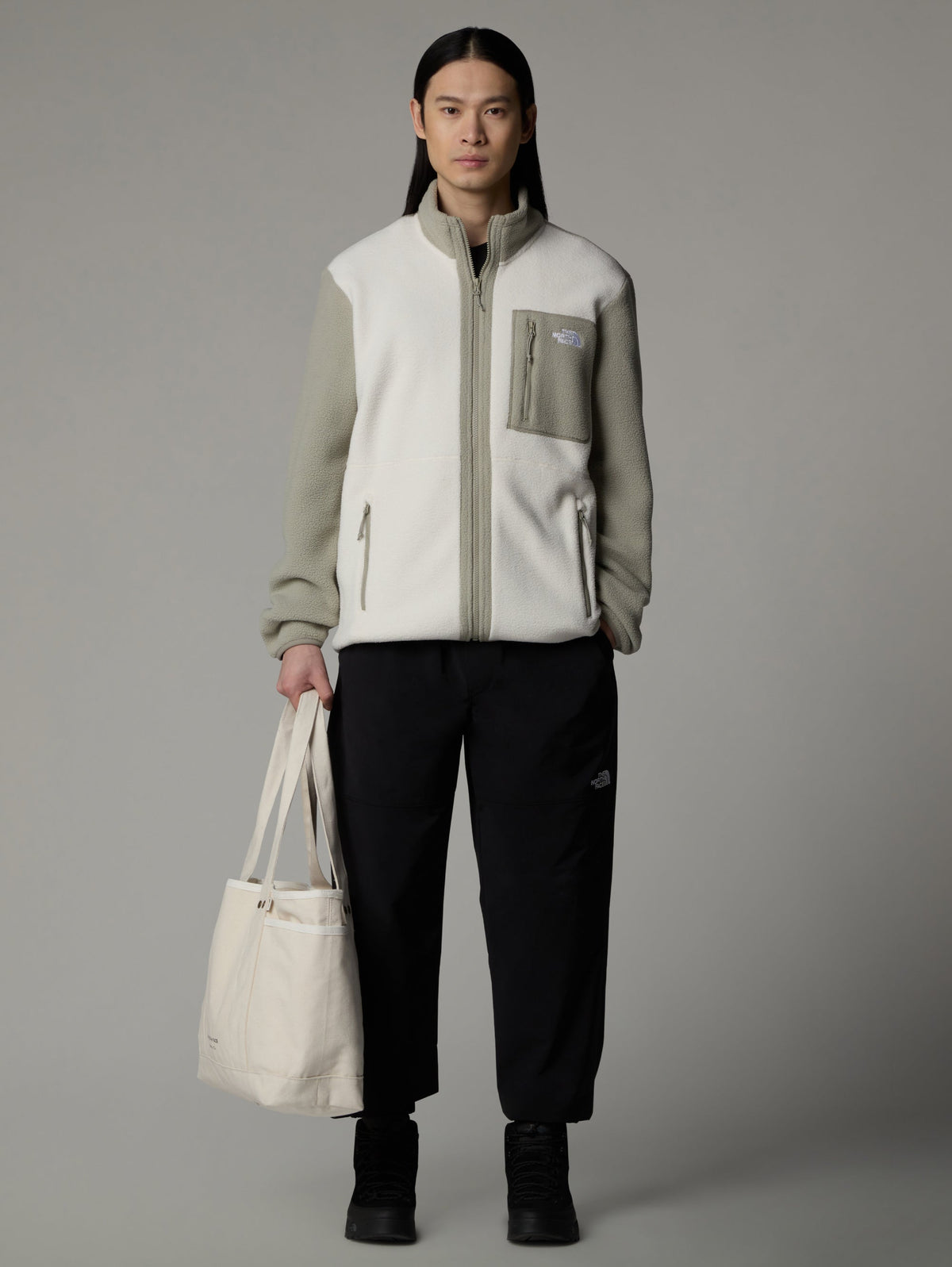 2026 New Arrival Giacca in Pile Medio Yumiori Bianco