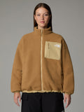 2026 New Arrival Giacca in Pile Reversibile Yumiori Beige