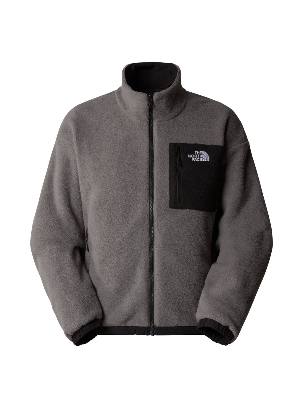 Giacca da Uomo in Pile Reversibile Yumiori Grigio/Nero