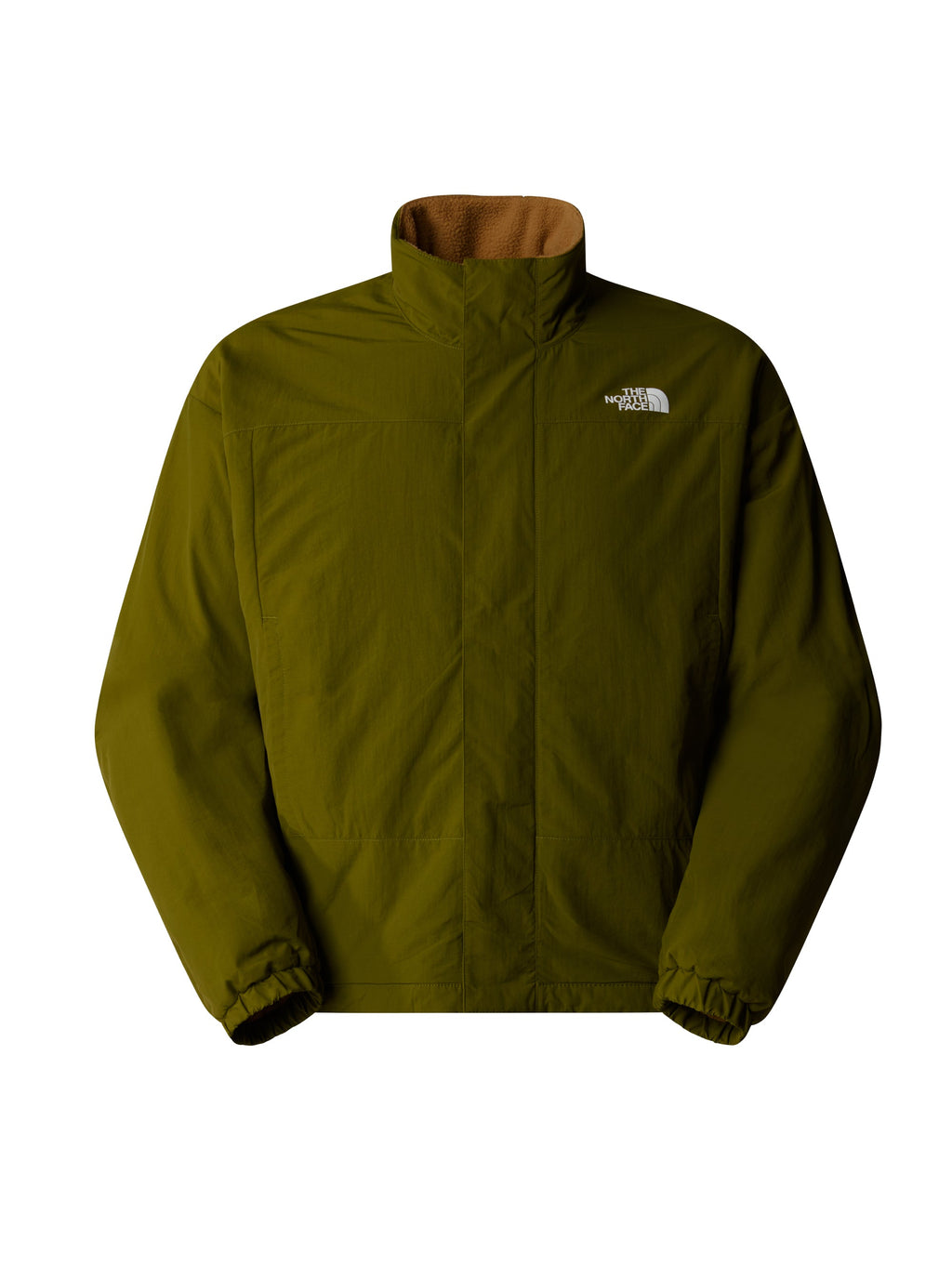 2026 New Arrival Giacca da Uomo in Pile Reversibile Yumiori Beige/Verde