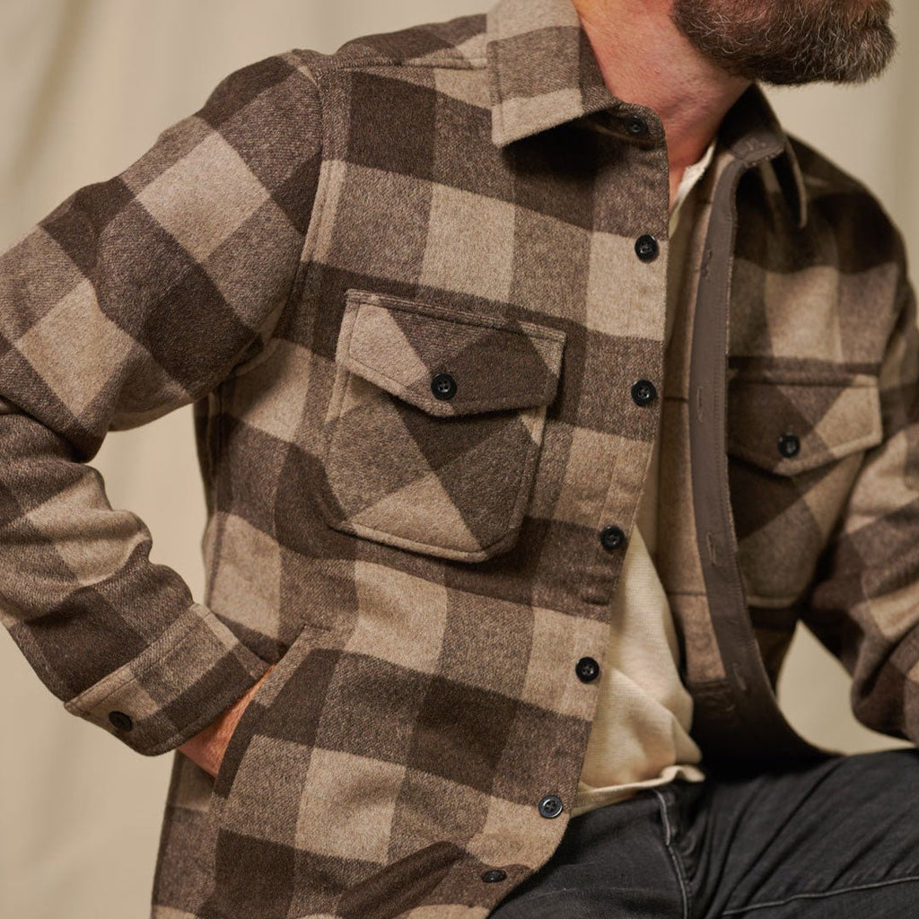 2026 New Arrival Yukon Wool Shirt Jac | Timber Brown Ash