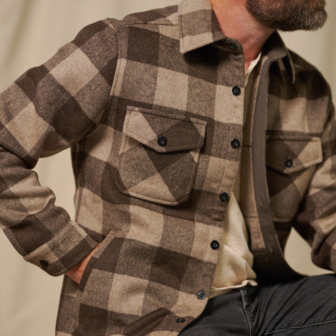 2026 New Arrival Yukon Wool Shirt Jac | Timber Brown Ash