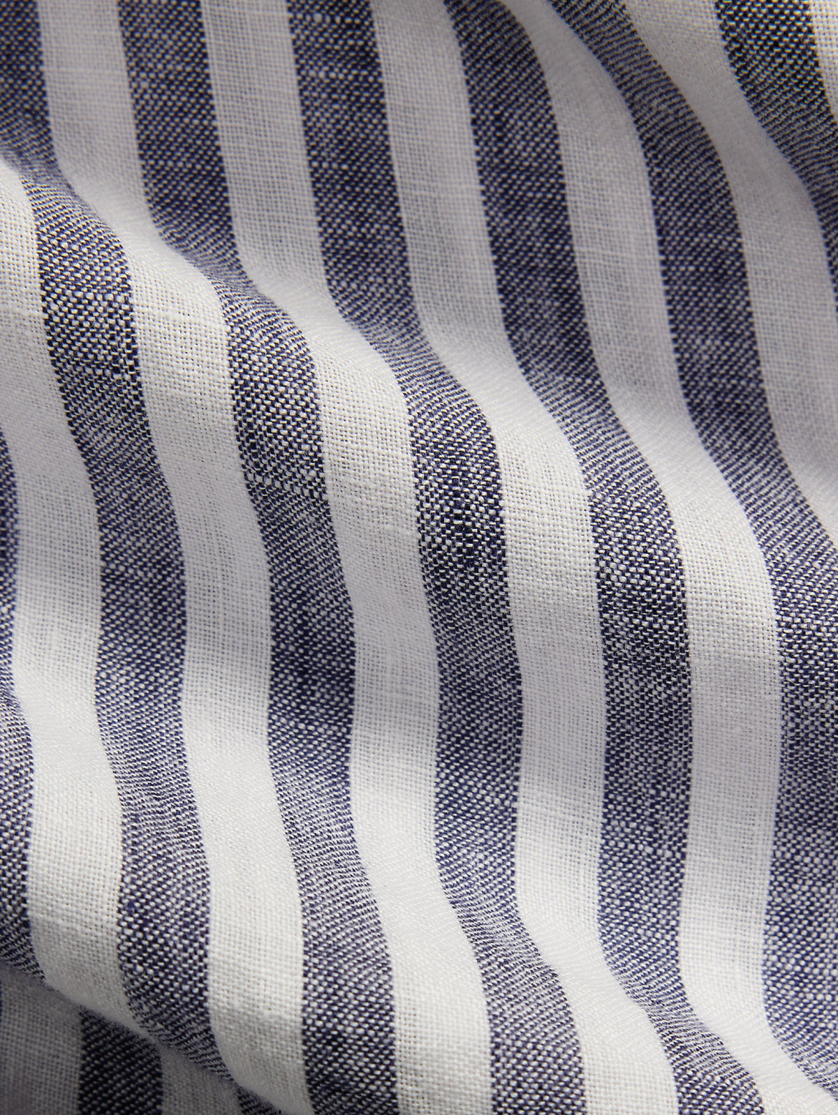 2026 New Arrival Camicia in Lino a Righe Larghe Custom Fit Viola/Bianco
