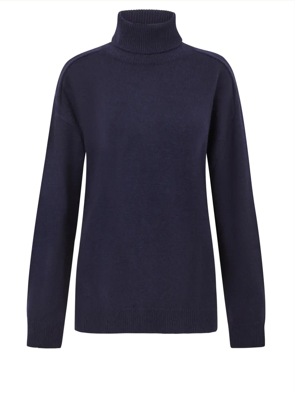 2026 New Arrival Maglia Collo Alto in Lana Blu