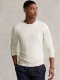 2026 New Arrival Maglia Girocollo con Effetto Texture Crema