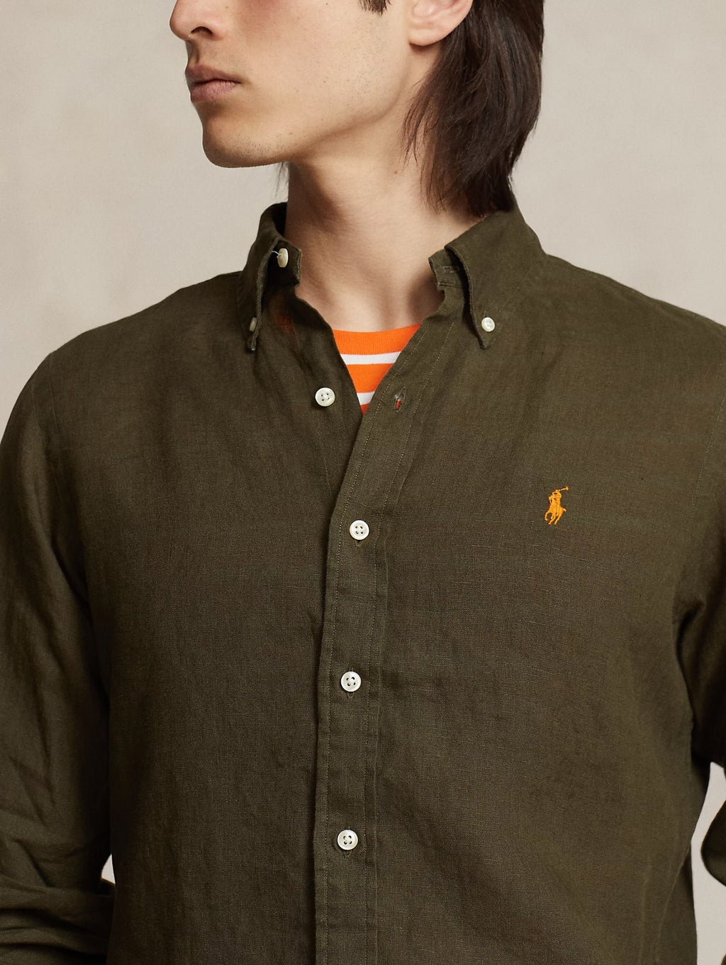 2026 New Arrival Camicia in Lino Slim Fit Armadillo