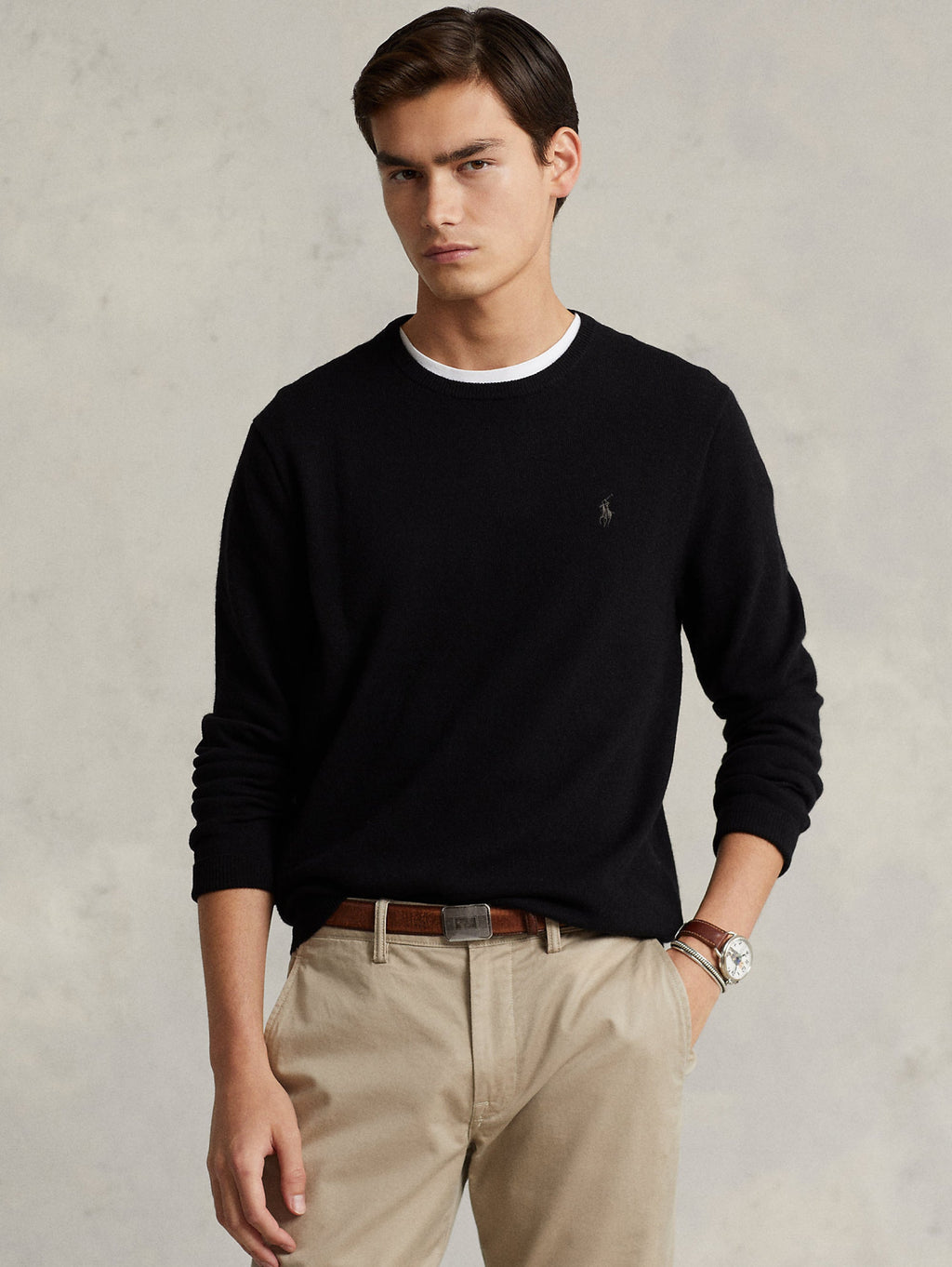 2026 New Arrival Maglia Girocollo in Lana Nero