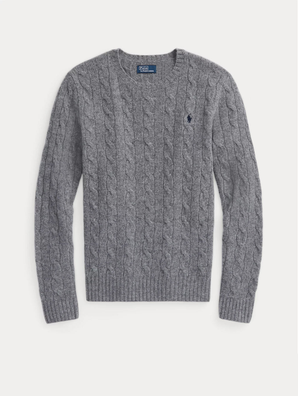 2026 New Arrival Maglia a Trecce in Misto Cashmere Grigio