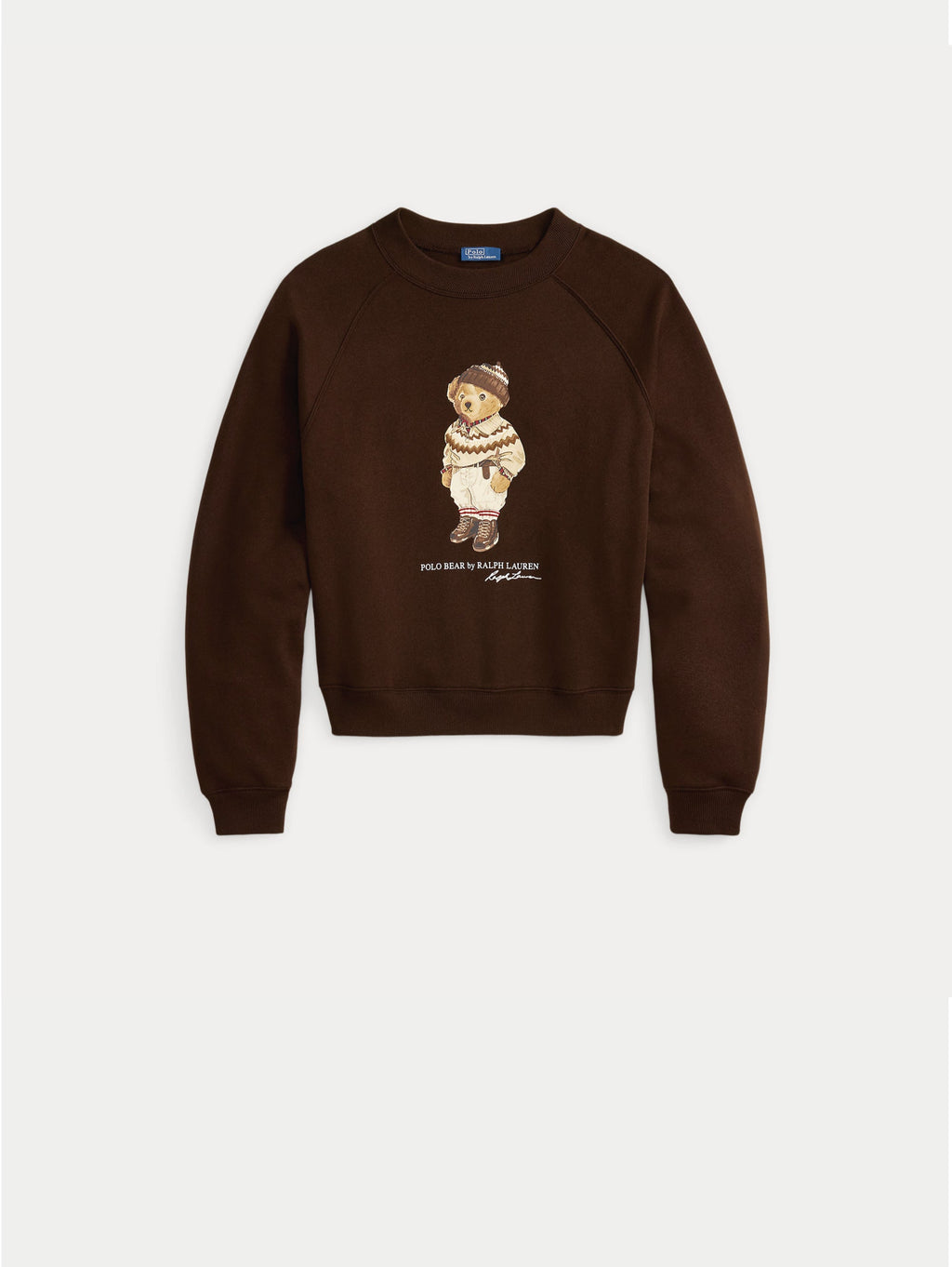 2026 New Arrival Felpa Ampia con Stampa Polo Bear Marrone