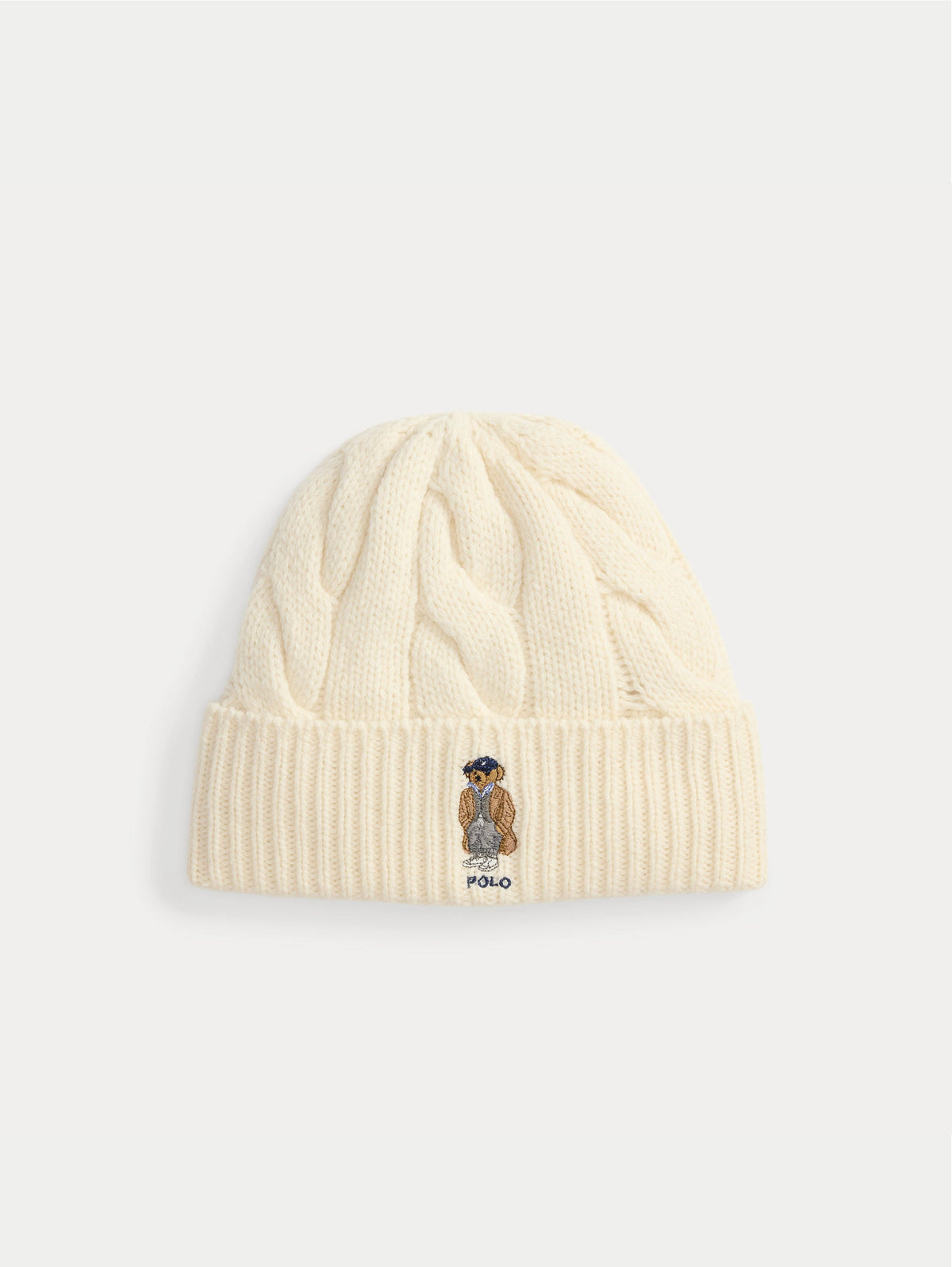 2026 New Arrival Cappello a Trecce con Polo Bear Crema