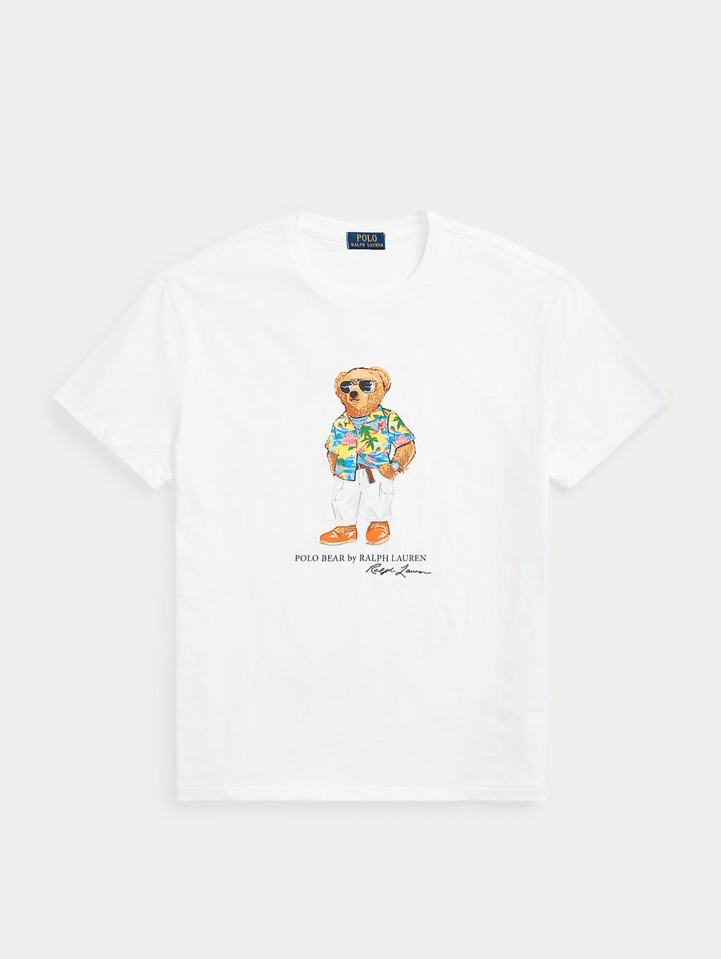 2026 New Arrival T-shirt con Stampa Polo Bear Bianco