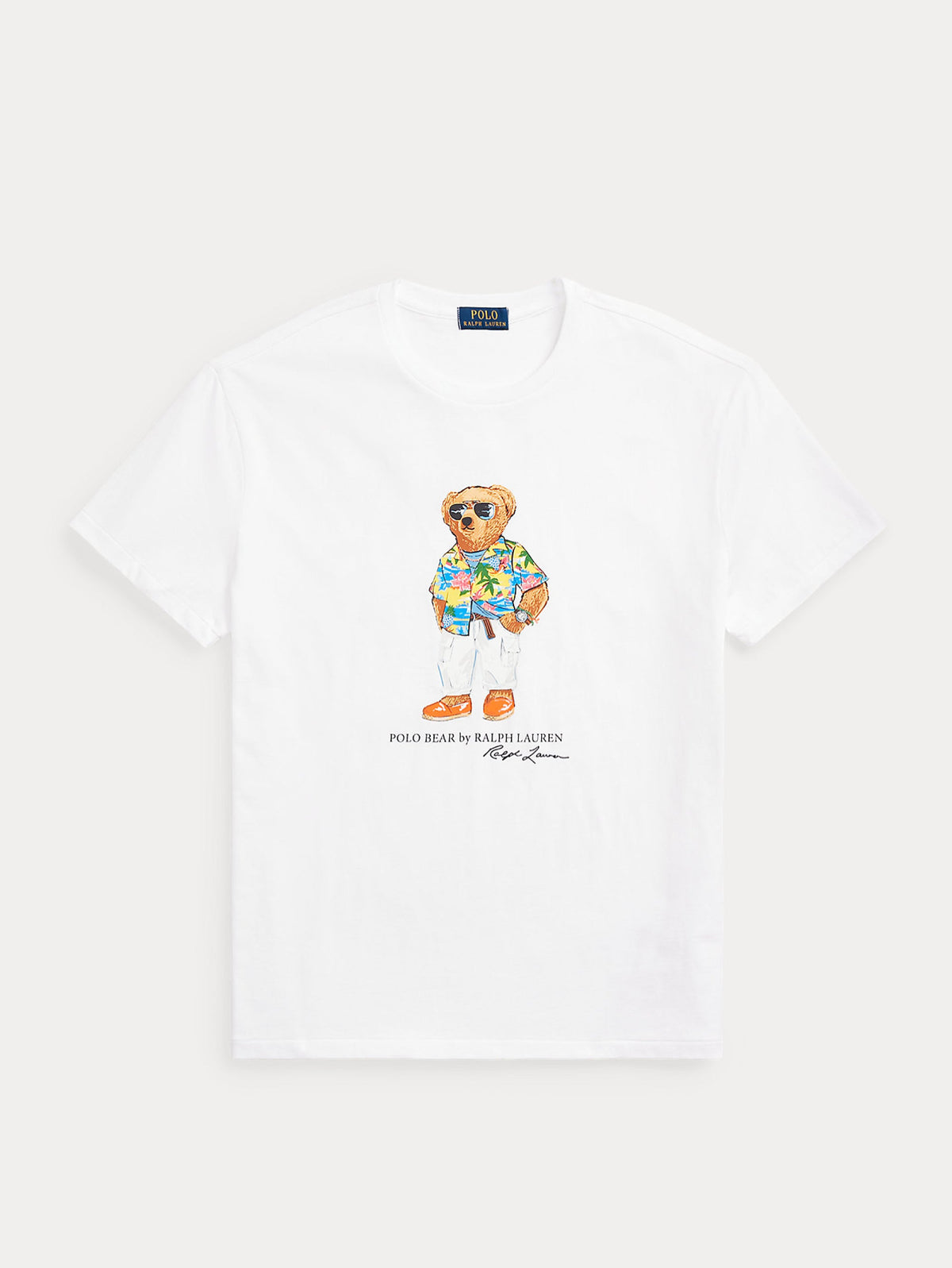 2026 New Arrival T-shirt con Stampa Polo Bear Bianco