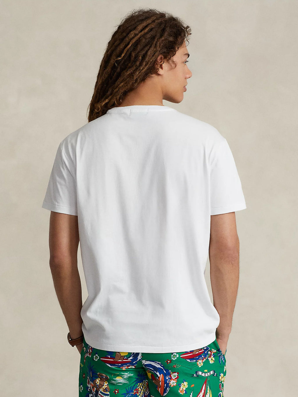 2026 New Arrival T-shirt con Stampa Polo Bear Bianco
