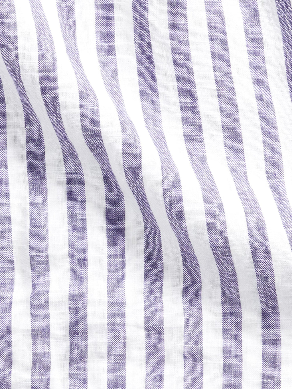 2026 New Arrival Camicia a Righe Custom Fit in Lino Blu/Bianco