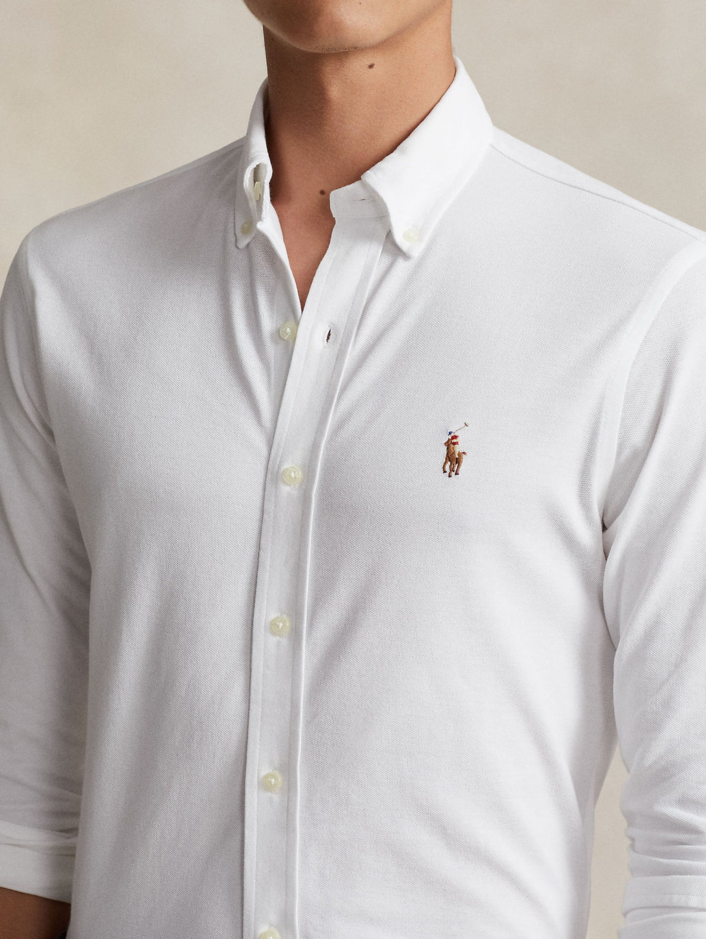 2026 New Arrival Camicia Knit Oxford Bianco
