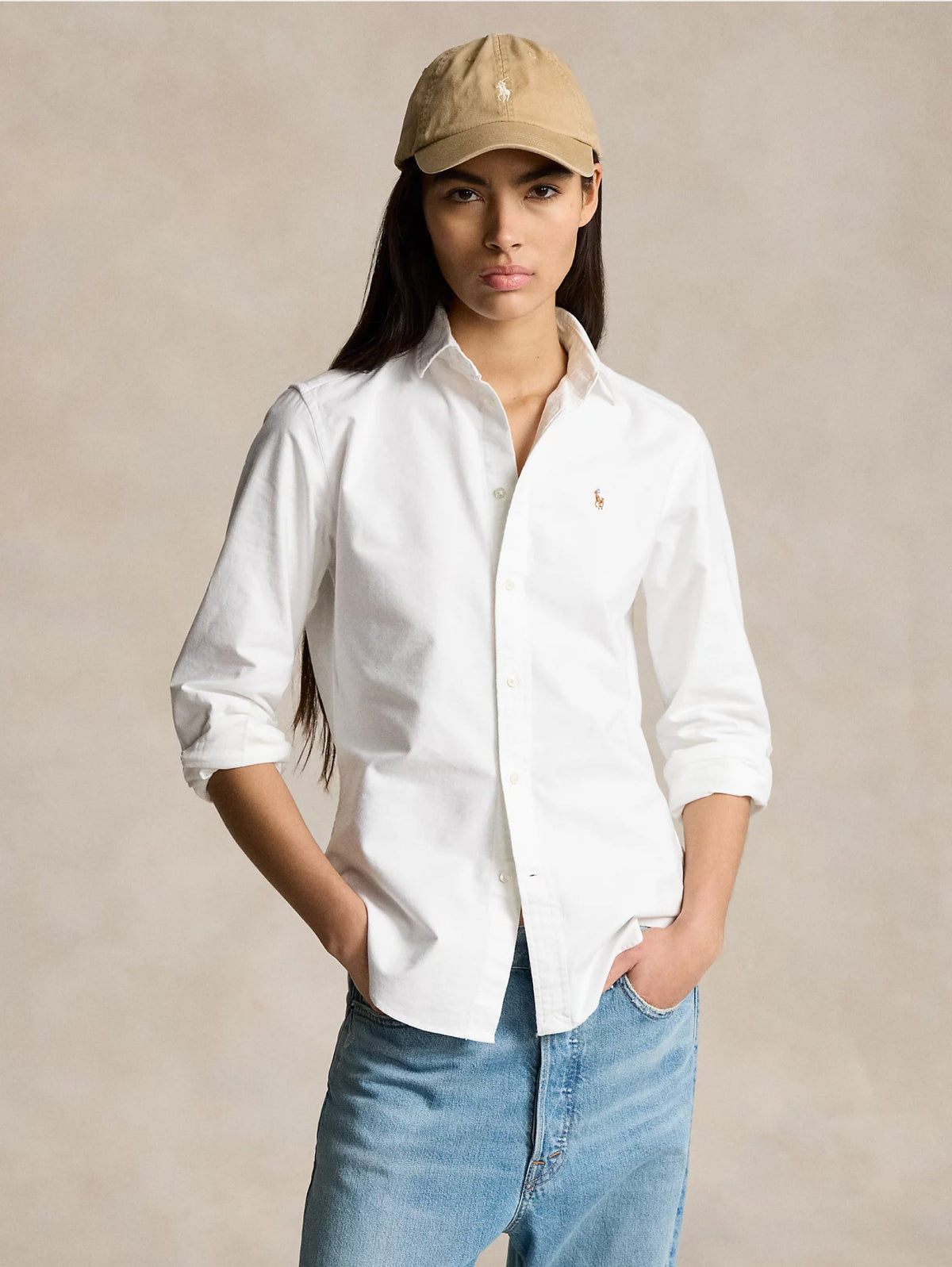 2026 New Arrival Camicia Slim Fit in Oxford Bianco