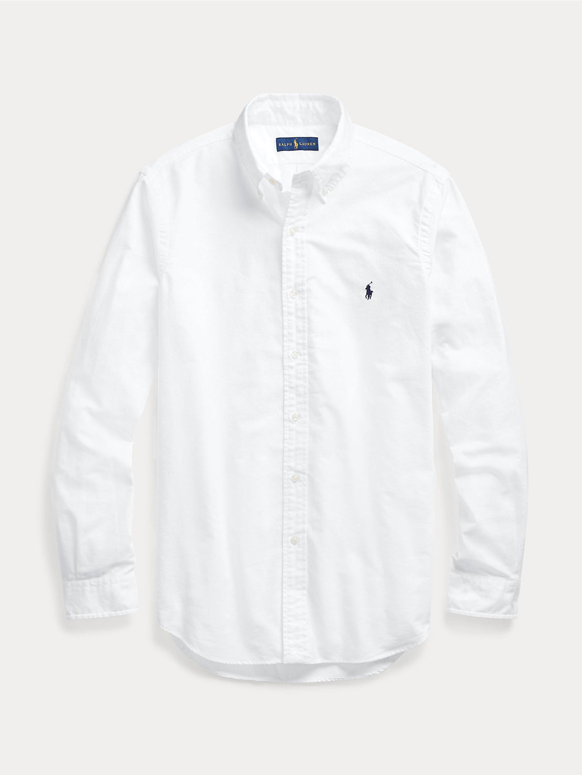 2026 New Arrival Camicia in Oxford con Logo Monocromo Bianca
