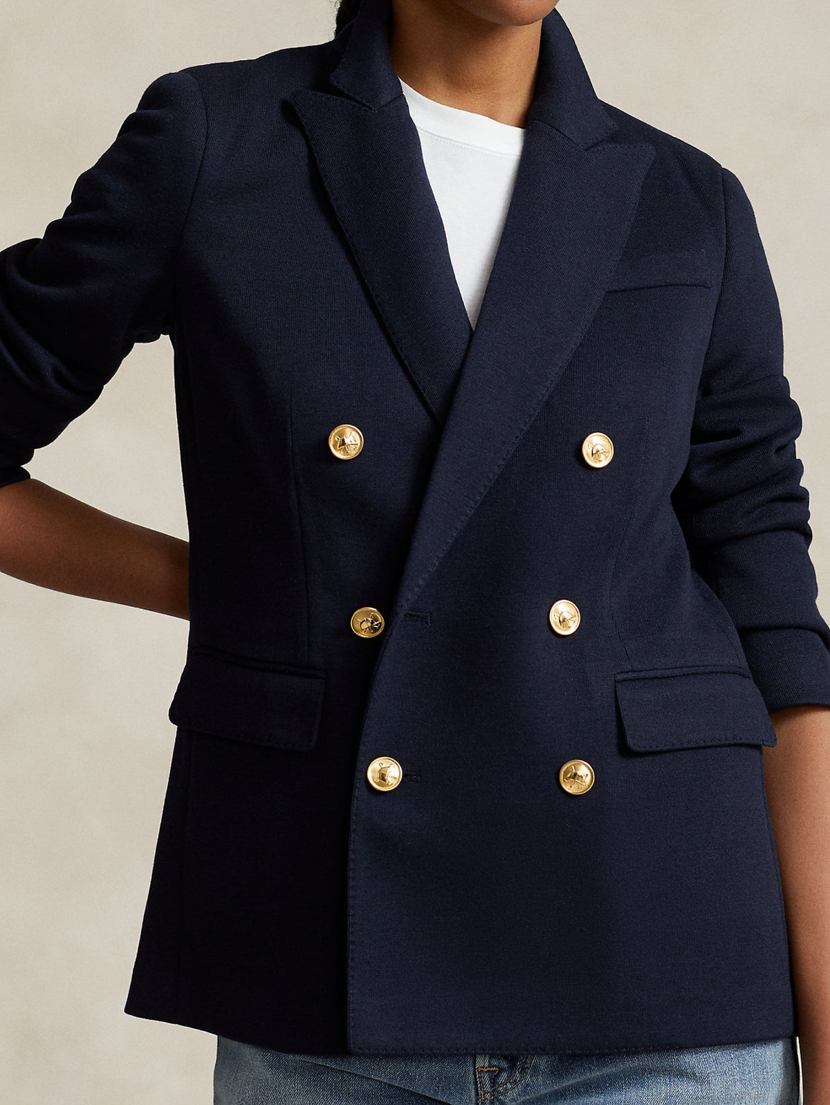 2026 New Arrival Blazer Doppio Petto in Maglia Blu