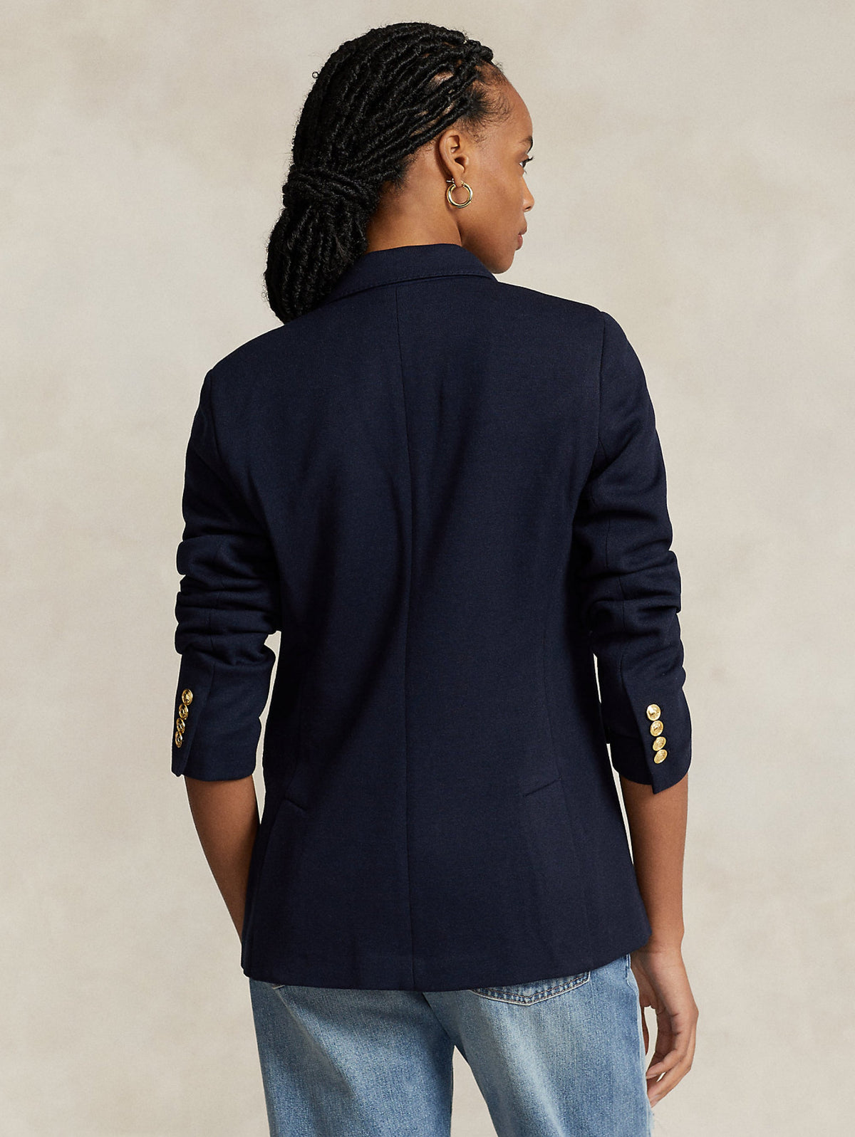 2026 New Arrival Blazer Doppio Petto in Maglia Blu