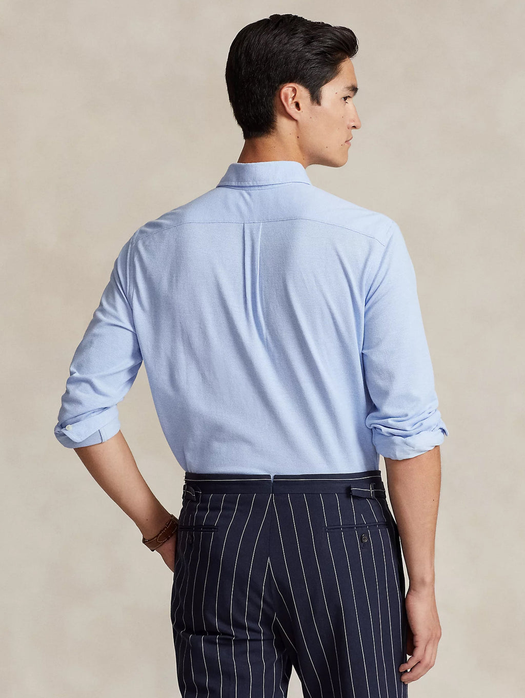 2026 New Arrival Camicia Knit Oxford Blu