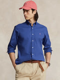 2026 New Arrival Camicia in Twill Tinta in Capo Blu