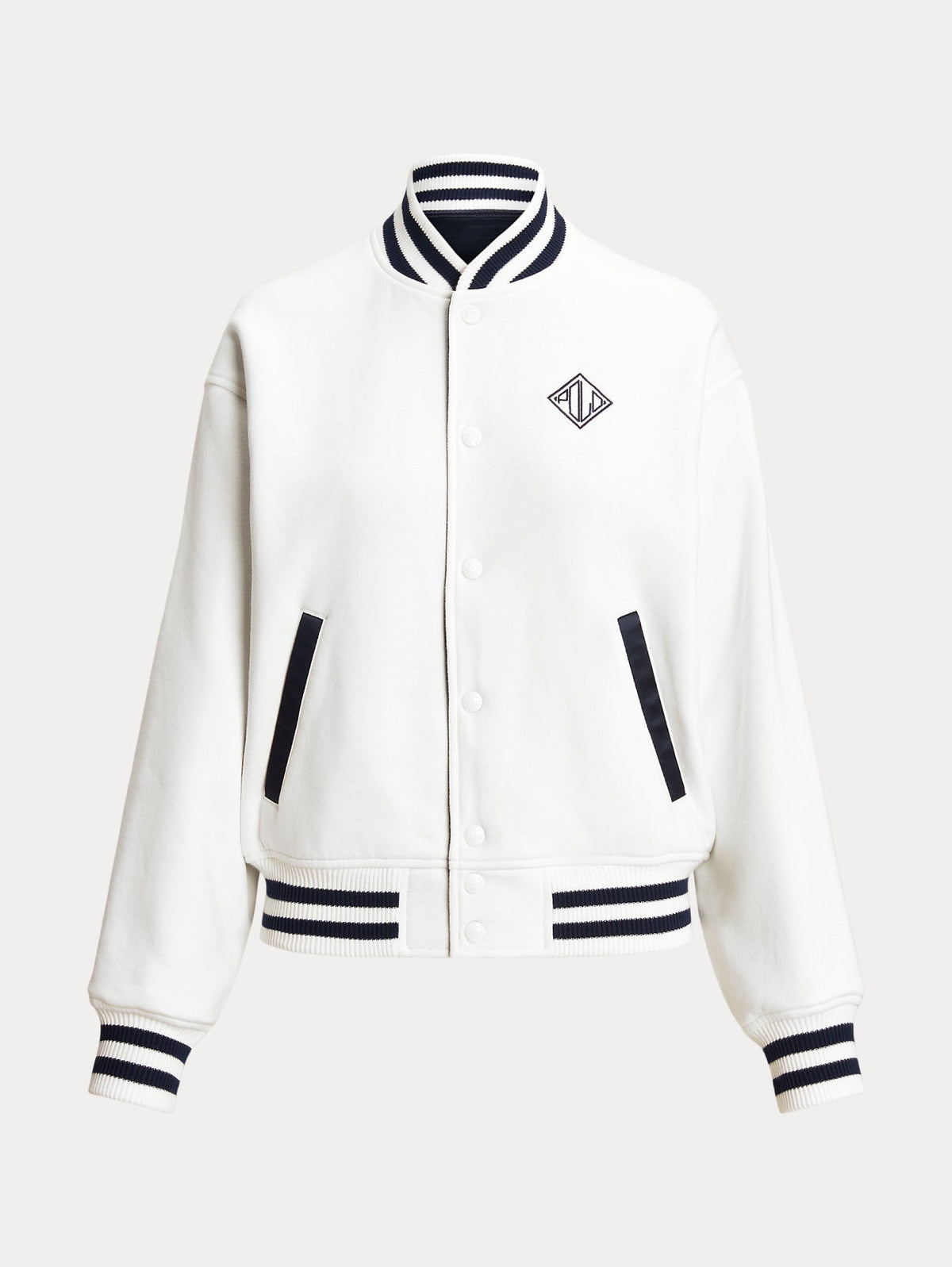 2026 New Arrival Bomber Reversibile Stile College Bianco/Blu