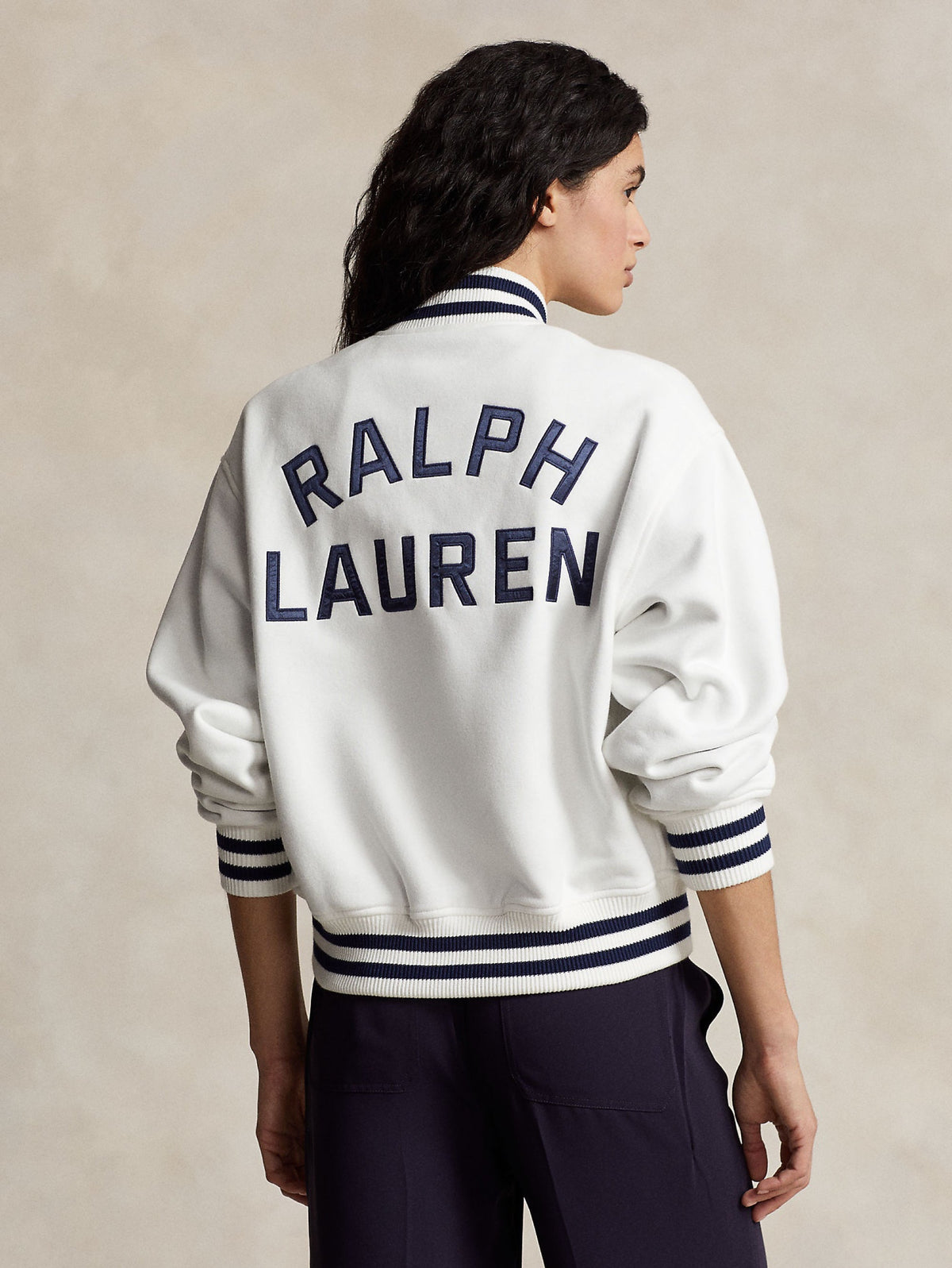 2026 New Arrival Bomber Reversibile Stile College Bianco/Blu