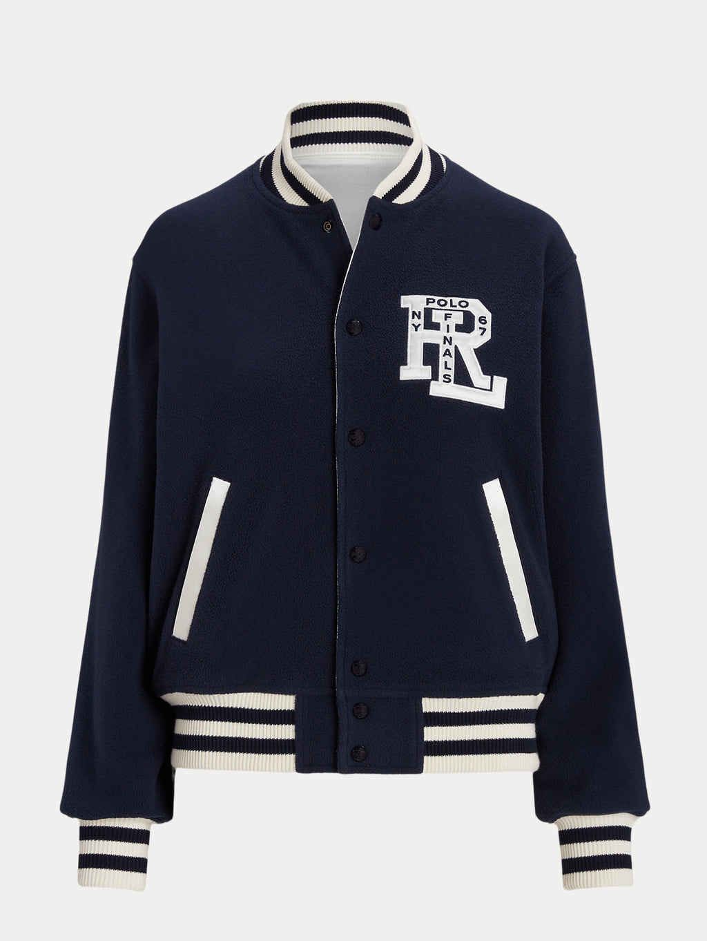 2026 New Arrival Bomber Reversibile Stile College Blu/Bianco