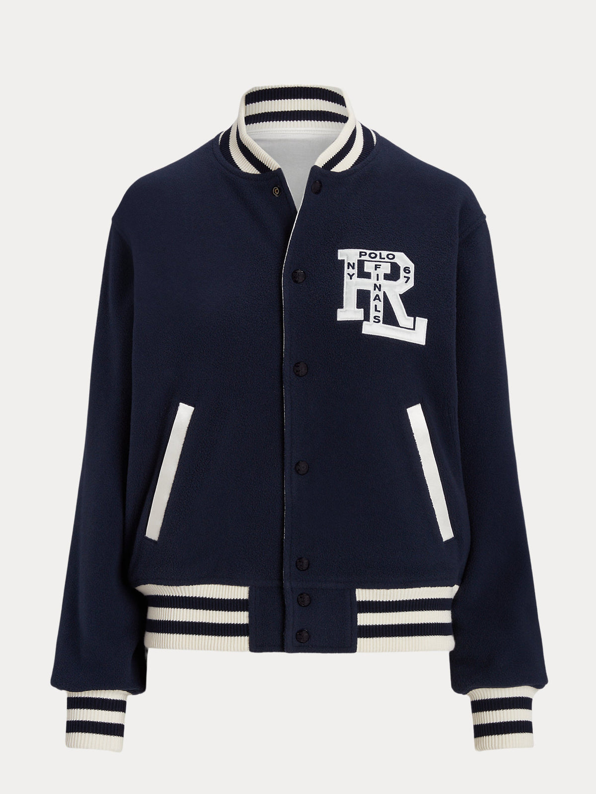 2026 New Arrival Bomber Reversibile Stile College Blu/Bianco