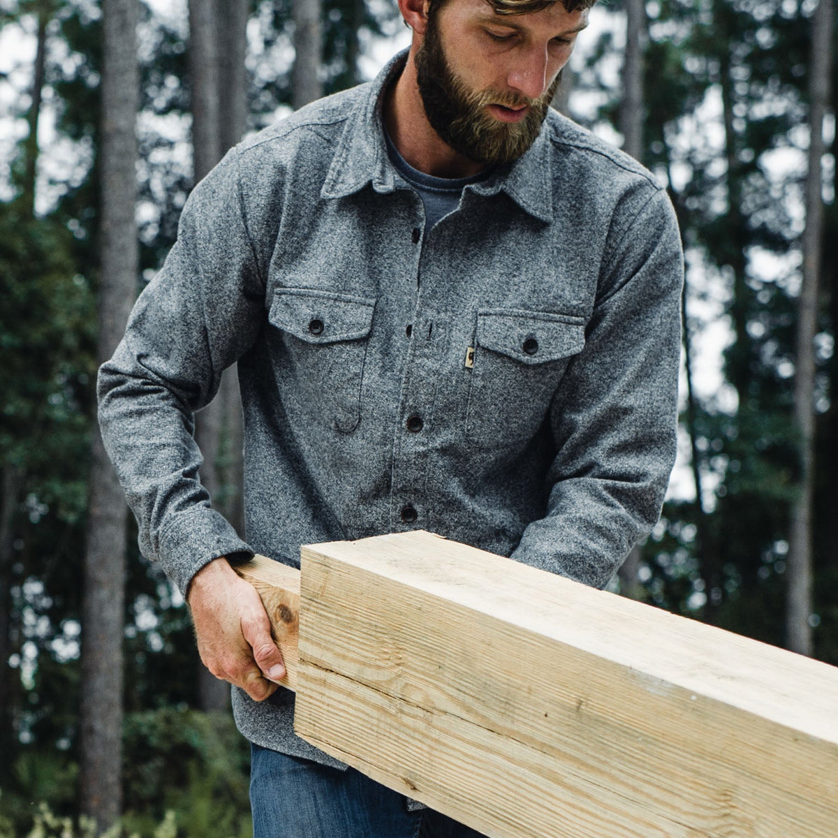 2026 New Arrival Shepherd Moleskin Shirt | Slate