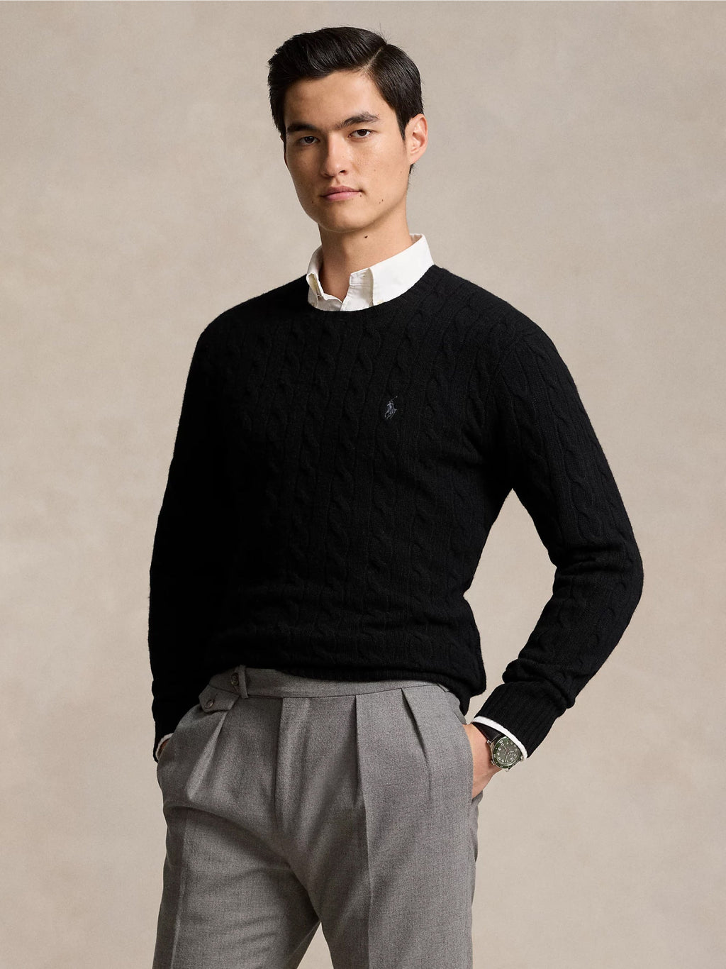 2026 New Arrival Maglia in Lana e Cashmere a Trecce Nero