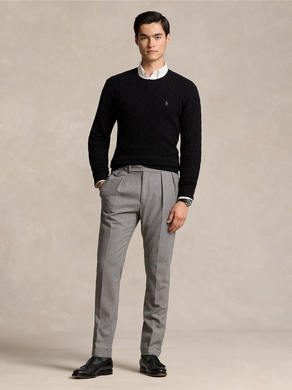 2026 New Arrival Maglia in Lana e Cashmere a Trecce Nero
