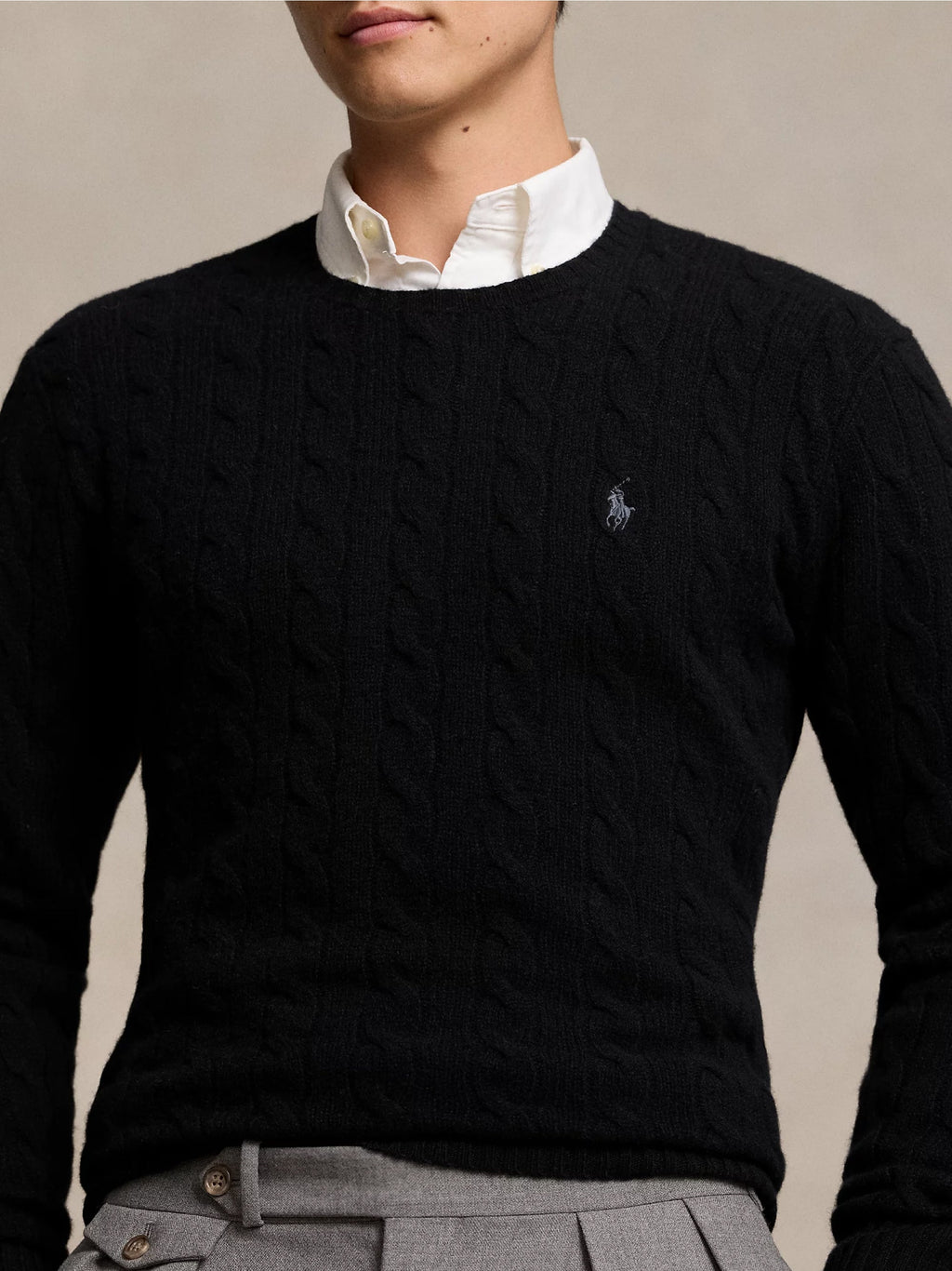 2026 New Arrival Maglia in Lana e Cashmere a Trecce Nero