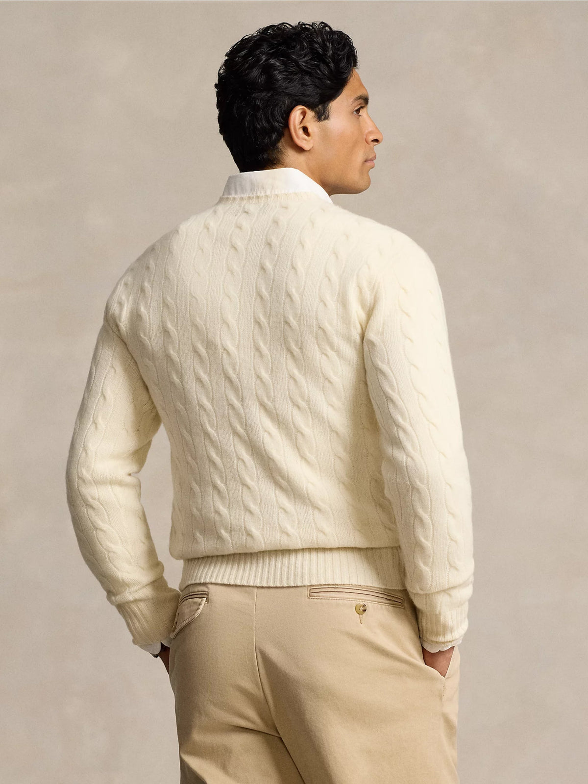 2026 New Arrival Maglia in Lana e Cashmere a Trecce Crema