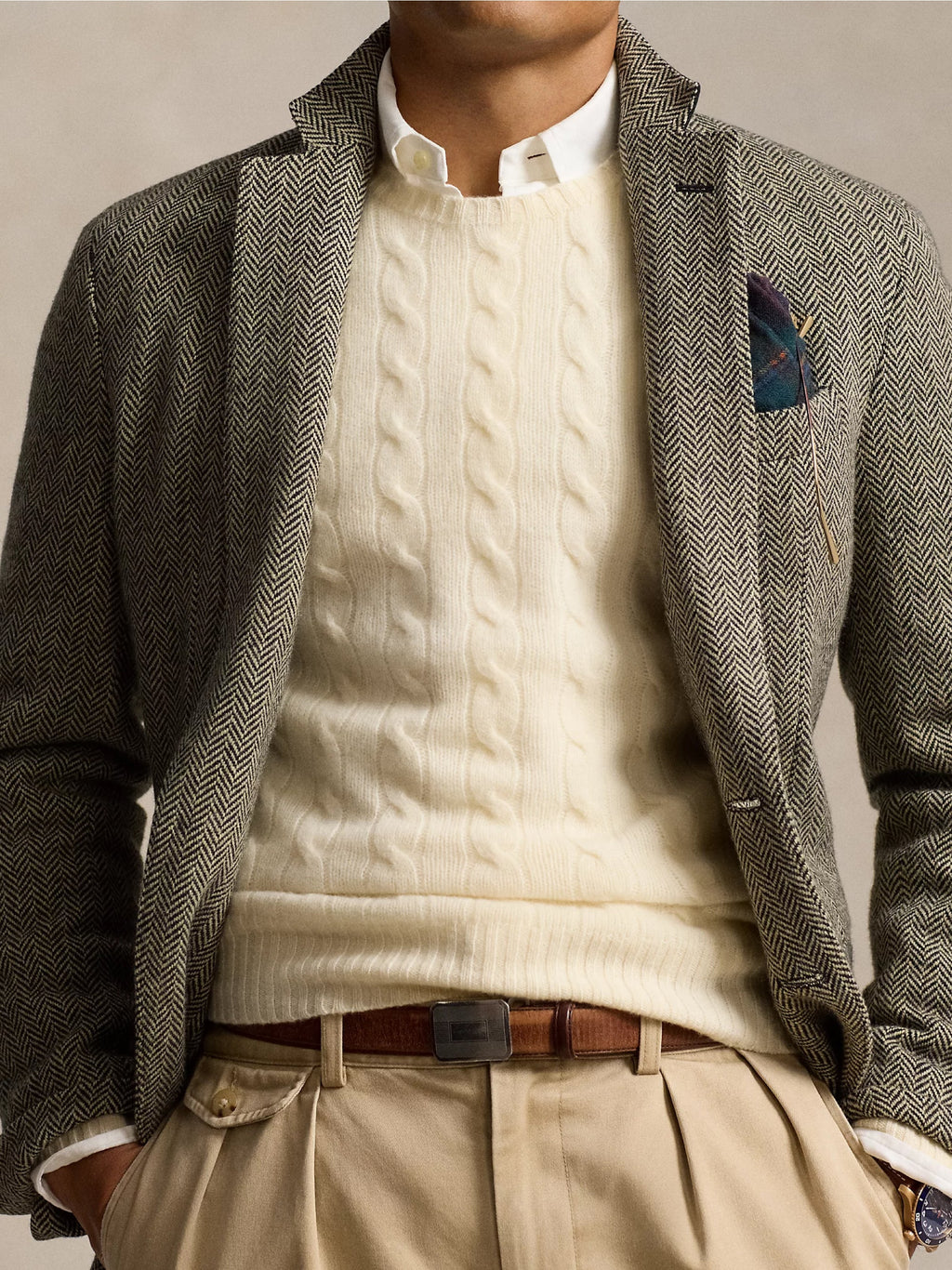 2026 New Arrival Maglia in Lana e Cashmere a Trecce Crema