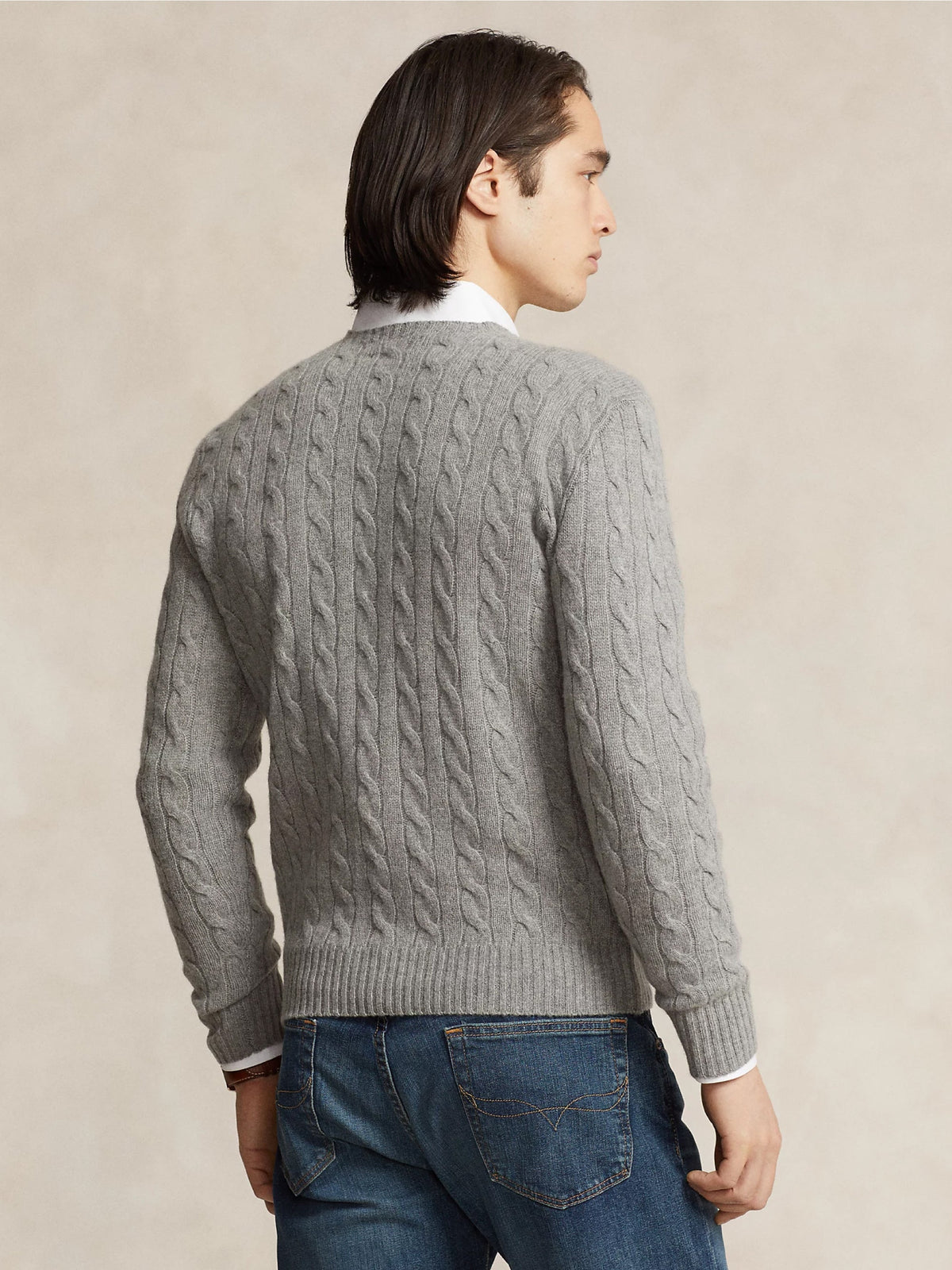 2026 New Arrival Maglia in Lana e Cashmere a Trecce Grigio
